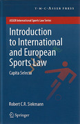 Cover of Introduction to International and European Sports Law
