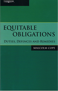 Cover of Equitable Obligations: Duties, Defences and Remedies