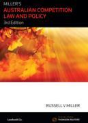 Cover of Miller&#8242;s Australian Competition Law and Policy