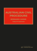 Cover of Australian Civil Procedure