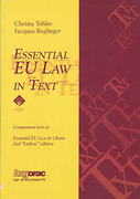 Cover of Essential EU Law in Text
