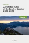 Cover of Greens Annotated Rules of the Court of Session 2022-2023