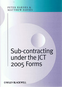 Cover of Subcontracting Under the JCT 2005 Forms