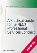 Cover of Practical Guide to the NEC3 Professional Services Contract (eBook)