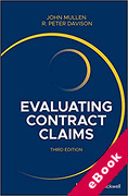 Cover of Evaluating Contract Claims (eBook)