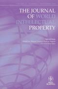 Cover of The Journal of World Intellectual Property: Print + Online