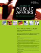 Cover of Journal of Public Affairs: Online