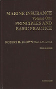 Cover of Marine Insurance: Volume 1 : Principles and Basic Practice